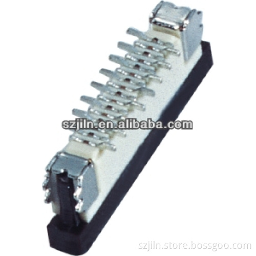 Vertical smt 0.5pitch and 1.0pitch FPC connector with pin width 3.1mm and 2.0mm insulator height